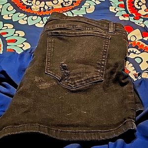 Black Jean Shorts